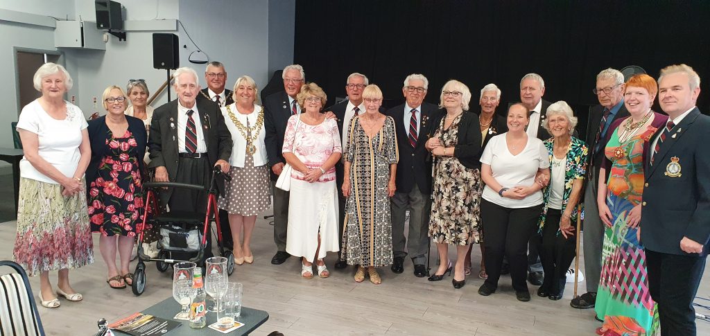 Veterans pictured with Deputy Lieutenant, Melanie Bryan OBE DL, The Mayor of Wigan and her Consort and Wigan Council's lead member for Armed Forces