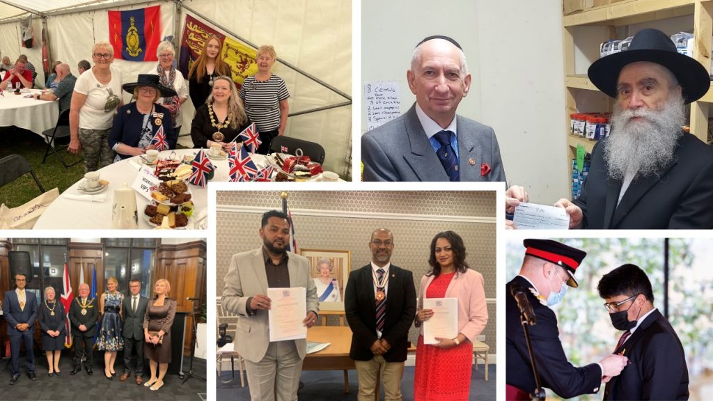 Group of pictures of Deputy Lieutenants conducting Lieutenancy duties