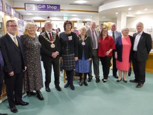 The Lord-Lieutenant, Mrs Diane Hawkins, with The Mayor and Mayoress of Tameside, and the Chief Executive, Trustees and Patrons of Willow Wood Hospice